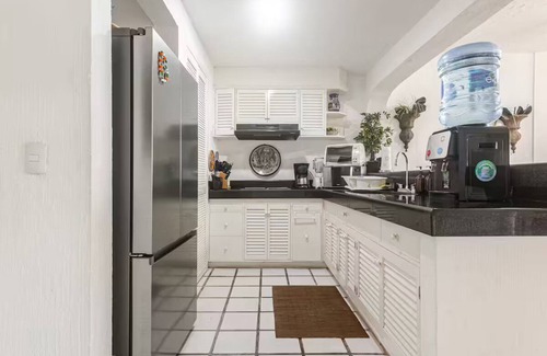 Playacar Fase I Condo | Beachfront 3b ground-level condo with stunning Caribbean Sea views in Playacar 1