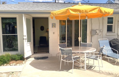 Holmes Beach Apartment | Beachfront Bliss at Bamboo Apartments #2– A Hidden Gem on Anna Maria Island!