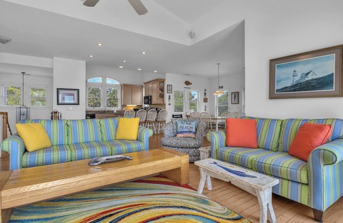 Long Beach House | Beachfront Bliss: Exquisite Oceanfront Home with Direct Walkway to Gazebo and Be