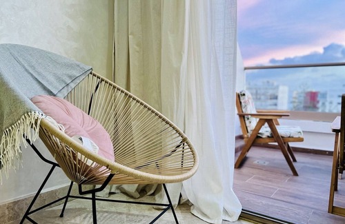 Mohammedia Apartment | Beachfront Brand New Apartment with an Amazing Oceon and City View/24H security