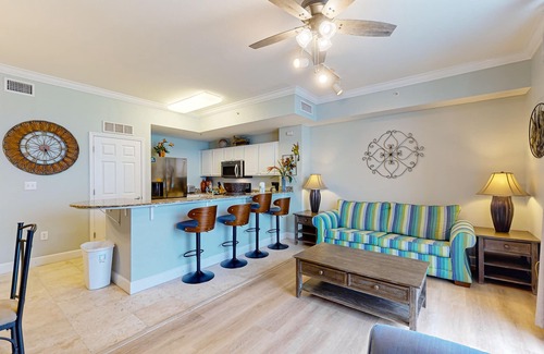 Panama City Beach Condo | Beachfront Condo with Ocean View Balcony, Shared Pool, Central AC, & WiFi
