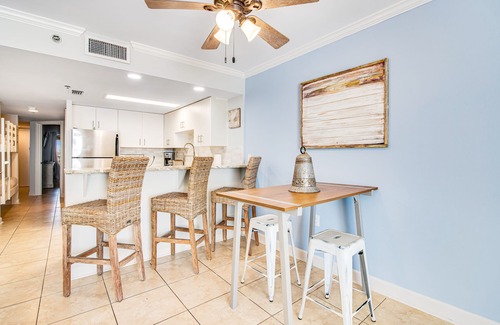 Gulf Shores Condo | Beachfront condo with outdoor pool, balcony, incredible views, & AC