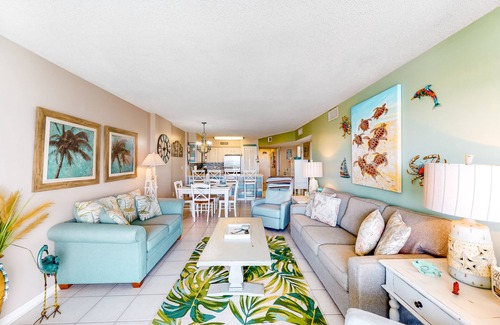 Fort Morgan Condo | Beachfront condo with Gulf views, pools, hot tubs, tennis courts, gym, AC, & W/D