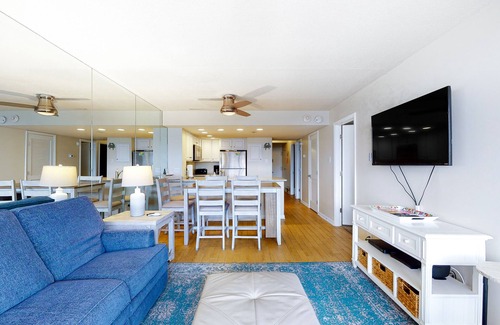 North Ocean City Condo | Beachfront corner condo with balcony, views, pools, game room, gym & sauna