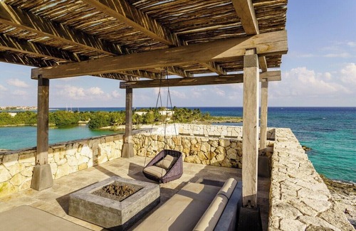 Xpu-Ha Villa | Beachfront Designer House in Private Development with Private Pool and Full Staff