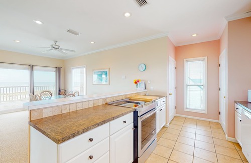 East End House | Beachfront dog-friendly home with beach gear, charcoal grill, decks, great views