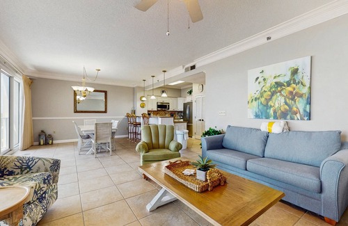 Sandestin Condo | Beachfront getaway with large balcony, pools, gym, tennis, & hot tub