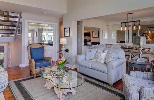 South Beach Villa | Beachfront getaway with large patio, pool & lovely ocean views - walk to dining
