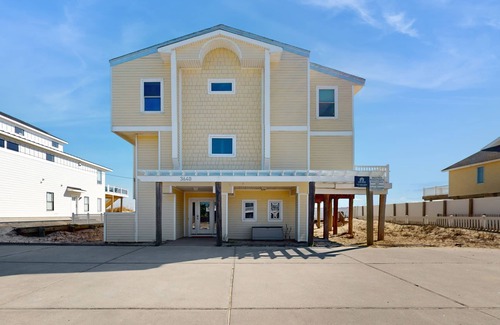 Sandbridge House | Beachfront house featuring private hot tub & pool, WiFi, private W/D, AC