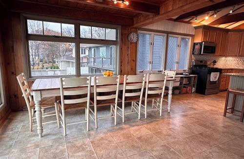 Caseville Township House | Beachfront lake house with large deck, beach bonfire & stunning views!