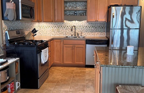 Caseville Township House | Beachfront lake house with large deck, beach bonfire & stunning views!