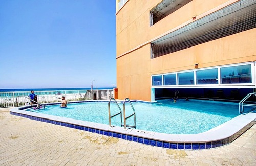 West Panama City Beach Condo | ⭐BeachFront Penthouse~Heated Pool+HotTub~Grills~Tropic Winds 2306