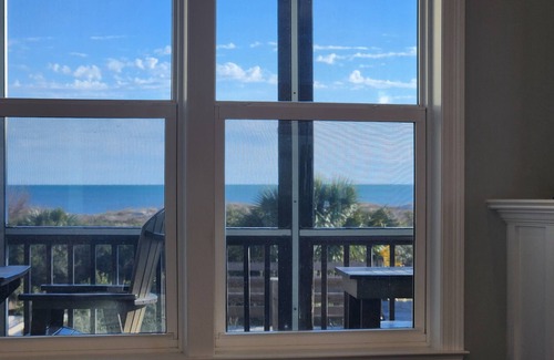 Cape San Blas House | Beachfront private pool & boardwalk, great decks, ping pong, & huge living areas