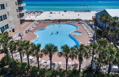 Panama City Beach Condo | Beachfront - Tidewater 1418 - Pools, Hot Tub, Indoor Pool Free Golf Round Daily