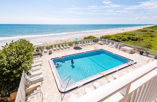 Indian Harbour Beach Condo | Beachfront Vacation Rental, Beautiful Views from the 5th story balcony.