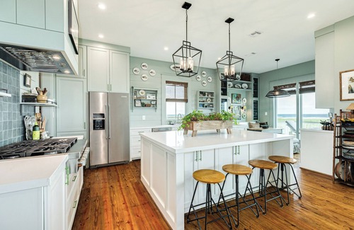 Red Fish Cove House | Beachfront Views w/Elevator, Multiple Decks + Community Pool & MORE!