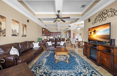 Sunset Beach House | Beachfront Villa: Pool, Spa, Fire Pit & Pool Table