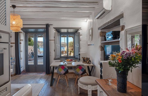 Patmos House | Beachfront Villa with private mini pool/jacuzzi