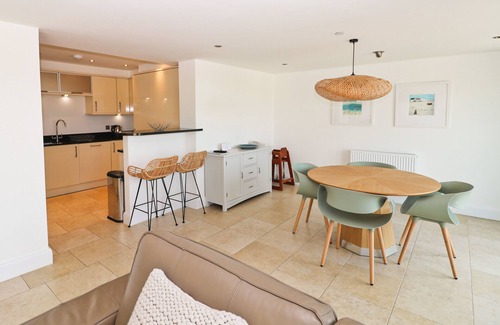 Constantine Bay Apartment | Beachside apartment with a private patio garden and beautiful sea views