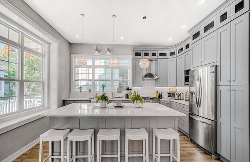 Michigan City House | Beachwalk Set Sail! Luxury Home Open Floor Concept Large Outdoor Area
