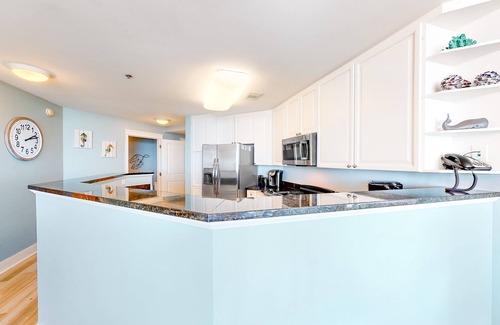 Fort Walton Beach Condo | Beachy, Gulf-front condo at Waterscape Waterfall, lazy river, barbecue grills
