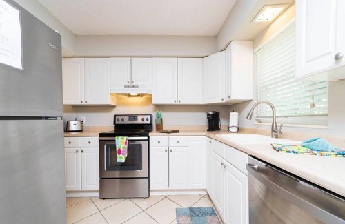 St. Augustine Beach House | Beachy Townhome ~ Pet Friendly ~ Steps to the Beach!