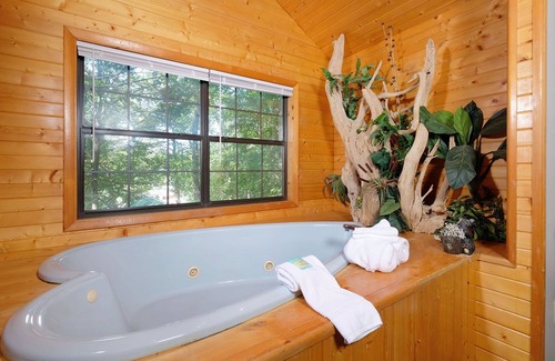Pigeon Forge Ski Chalet | Bear Bottom Grotto - Unwind in the Hot Tub Grotto