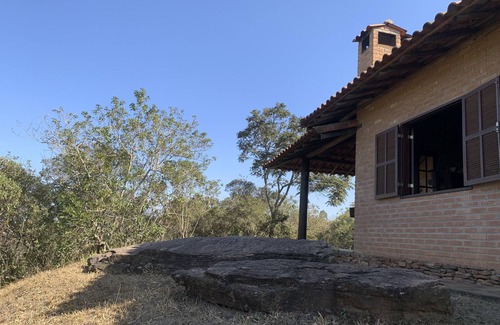 Conceicao do Ibitipoca Ski Chalet | Beautiful sunset and moon inside the Alto da Colina Reserve