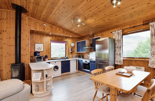 Crianlarich Ski Chalet | Beautiful 5 star, 2 bedroom, 2 bathroom chalet with stunning views and wood burning stove