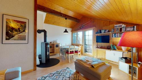 Champoussin Apartment | Beautiful apartment for 4 people with a splendid view of les Dents du Midi