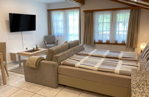 Saas Grund Apartment | Beautiful apartment for 4 guests with WIFI, balcony and pets allowed