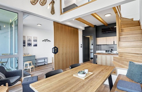 Abertamy Apartment | Beautiful apartment for 6 guests with WIFI, A/C, TV and balcony