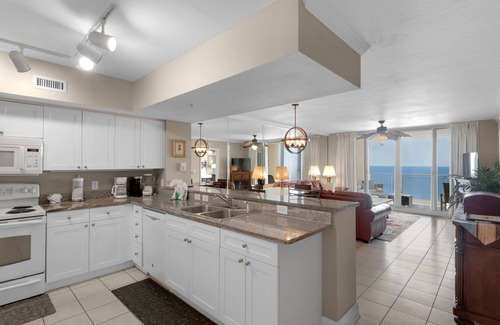 Panama City Beach Condo | BEAUTIFUL BEACHFRONT! SPACIOUS COASTAL RETREAT! 1 MILE E OF PIER PARK!