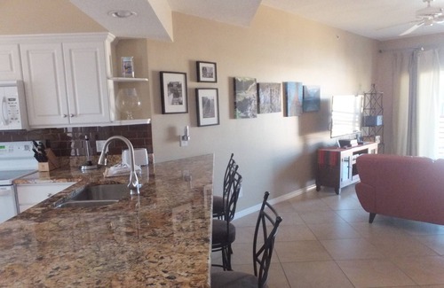 Madeira Beach Condo | Beautiful beach view from master bedroom/kitchen/front room!