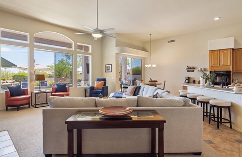 Desert View Village House | Beautiful Cave Creek Hm w/Hot Tub, Pool, Putting Grn, 4 bedrooms