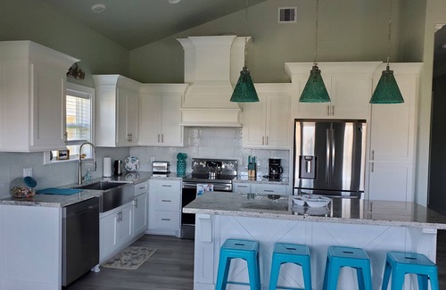 Crystal Beach House | Beautiful construction with Ocean views and sunset deck.