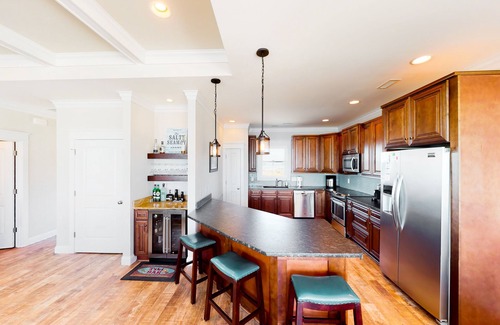 Ocean City Beach House | Beautiful dog-friendly ocean view home with hot tub, lovely balcony, W/D & AC