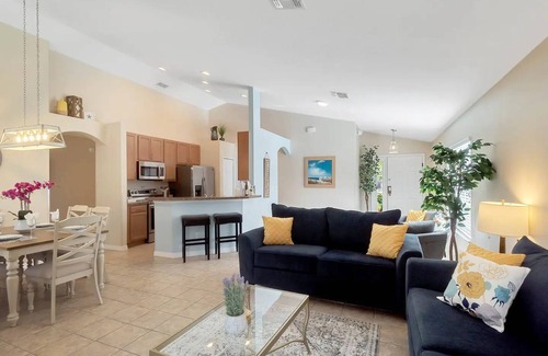 Kissimmee House | Beautiful Disney Home! Heated Pool/Spa Arcade Gated Community 4BR/3BA