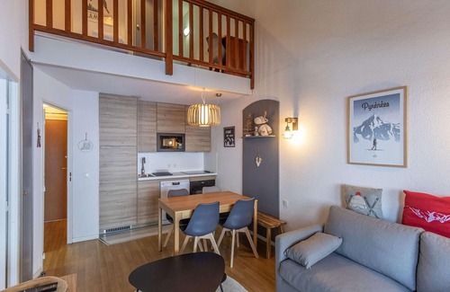 La Mongie Apartment | Beautiful Duplex T3 for 7 Guests with Pool, Gym, and Parking - La Mongie