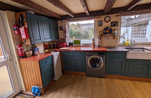 Saint Erth Praze House | Beautiful granite cottage with parking and garden. Near the coast. Dogs welcome.