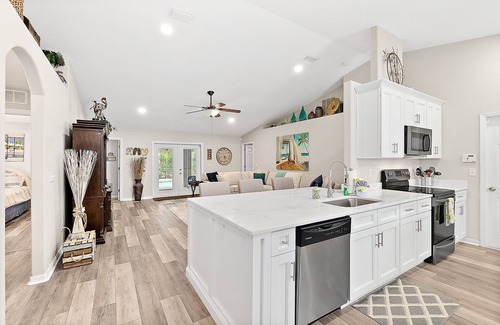 Palm Coast House | Beautiful Heated Pool with Nature Views on Corner Lot- Short Drive to Beaches