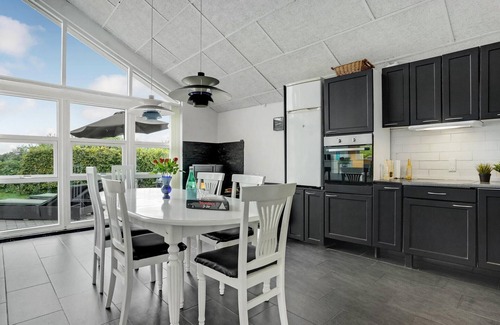Hvidbjerg Strand House | Beautiful home in Børkop with kitchen