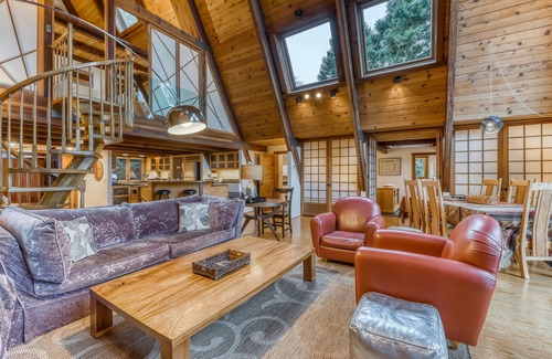 Trinidad House | Beautiful, Japanese-Inspired A-Frame Home w/Lush Gardens & Private Hot Tub