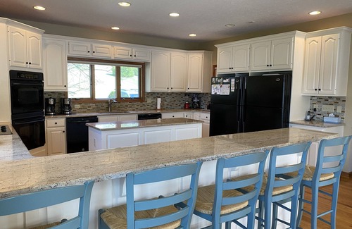 McHenry House | Beautiful Lakefront Home with Hot Tub Near Mountain and Attractions