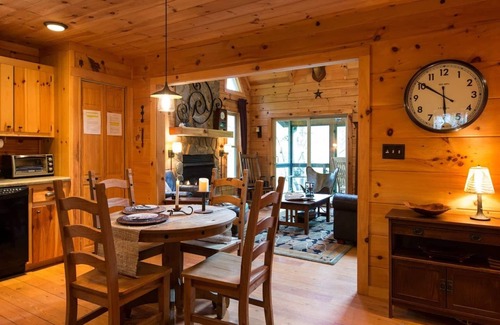 Mill Spring Cabin | Beautiful Lakefront Log Cabin with Panoramic View. Near all Local Attractions!