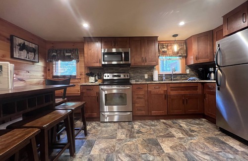 Lake George House | Beautiful Mountainside Log Home
