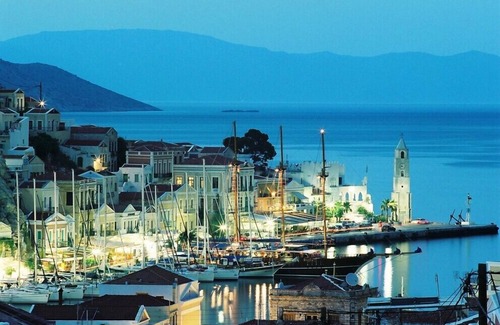 Symi Villa | Beautiful Neoclassical Villa in Symi - Quiet and Overlooking Harbour and Sea