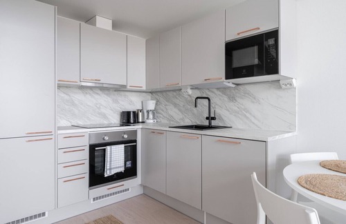 Tampere Apartment | Beautiful New 1BR Loft Apt in Amuri - "Oodi"