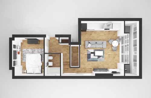 West Kensington Apartment | Beautiful one bedroom flat with private balcony 52m2