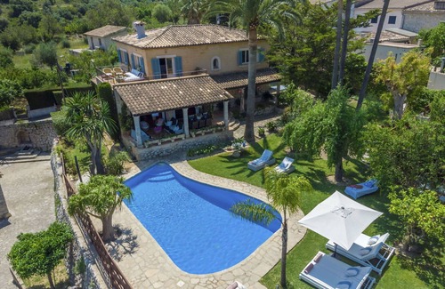 Mancor de la Vall Villa | Beautiful private villa for 8 guests with A/C, private pool, WIFI, TV, patio and panoramic view